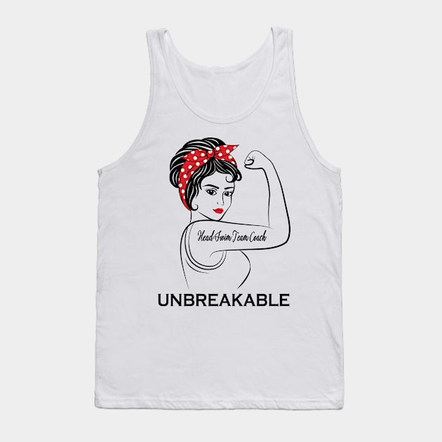 Head Swim Team Coach Unbreakable Tank Top by Marc